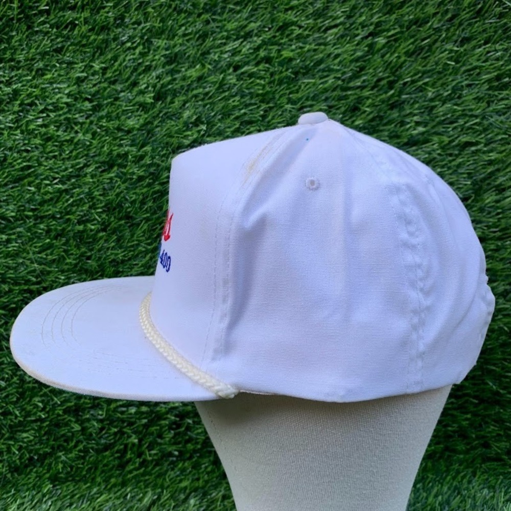 Vintage Yupoong NASCAR 400 Michigan International Speedway Snapback Hat White - Picture 2 of 9